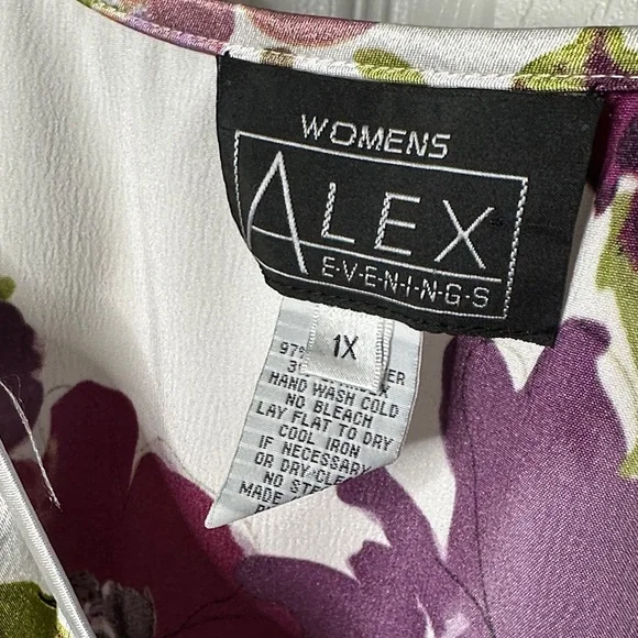 Alex Evenings Women's 1X Vintage Floral 2 Piece Blazer Cami Set NWOT Condition - Picture 12 of 16